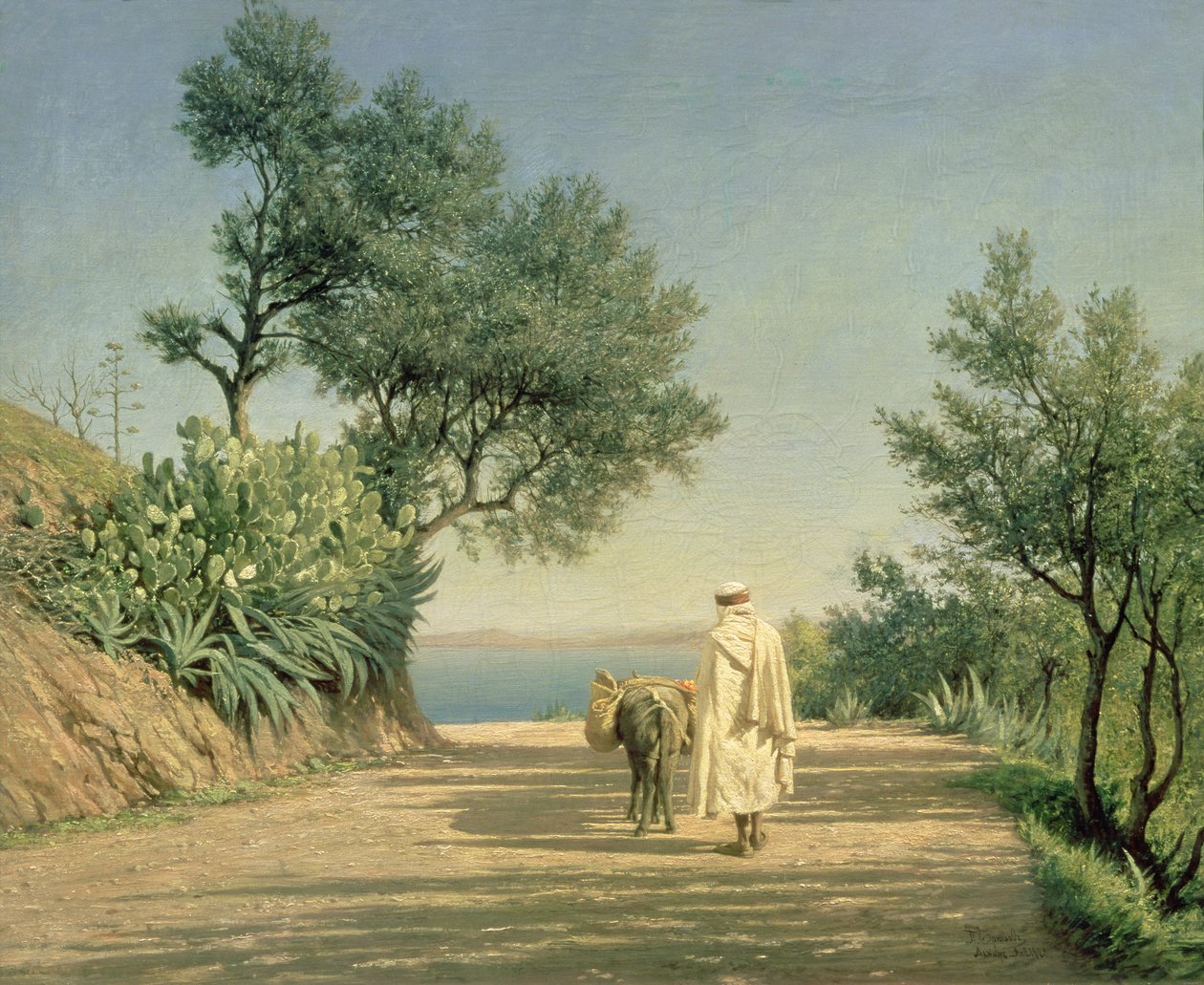 The Road to the Sea, Algeria by Aleksandr Pavlovich Bryullov