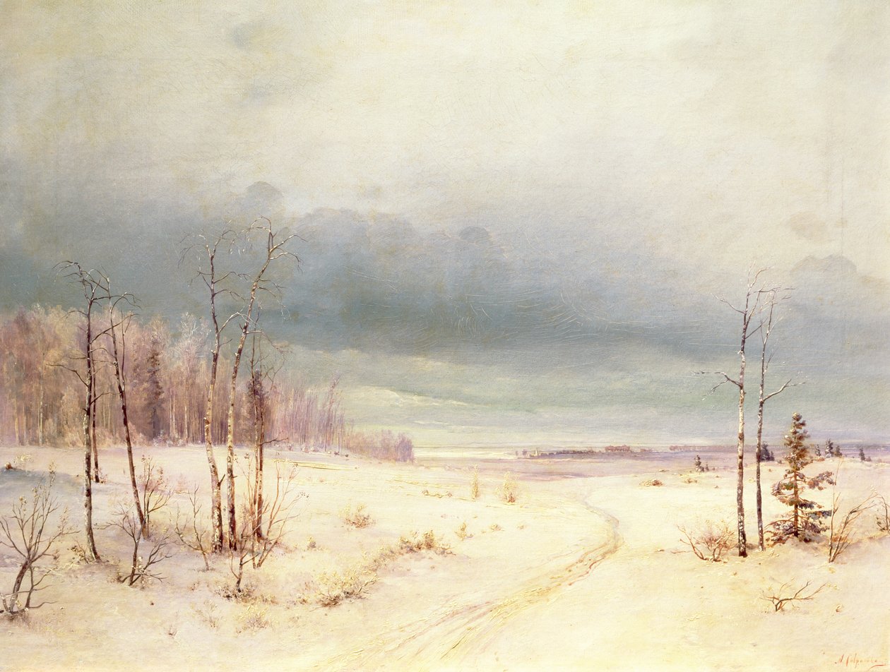 Winter by Alexei Kondratjewitsch Sawrassow