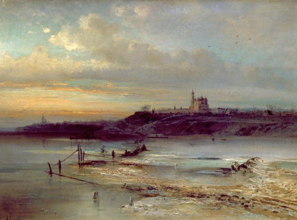 The Thaw, Yaroslavl by Alexei Kondratjewitsch Sawrassow