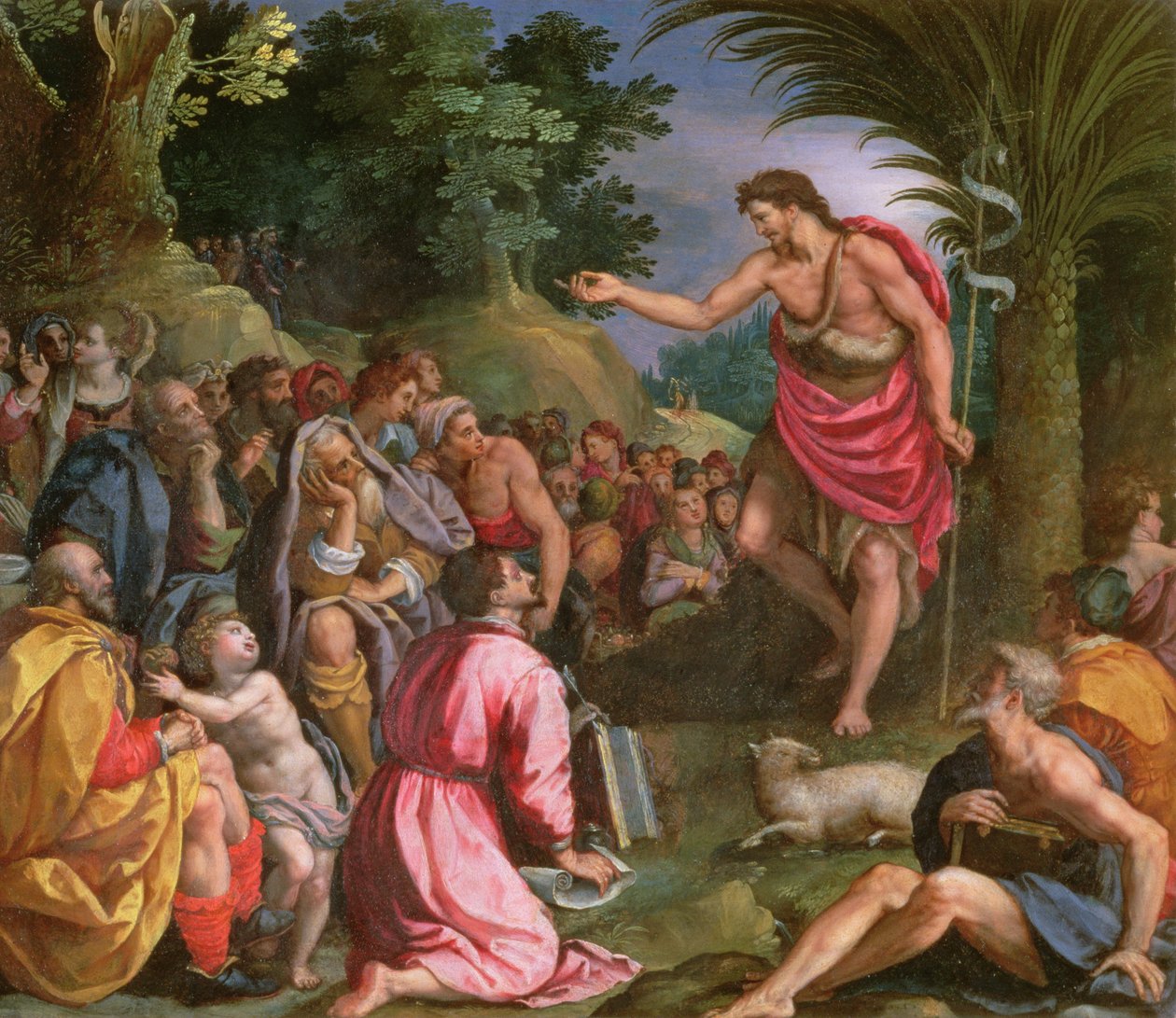 St. John the Baptist Preaching by Alessandro Allori