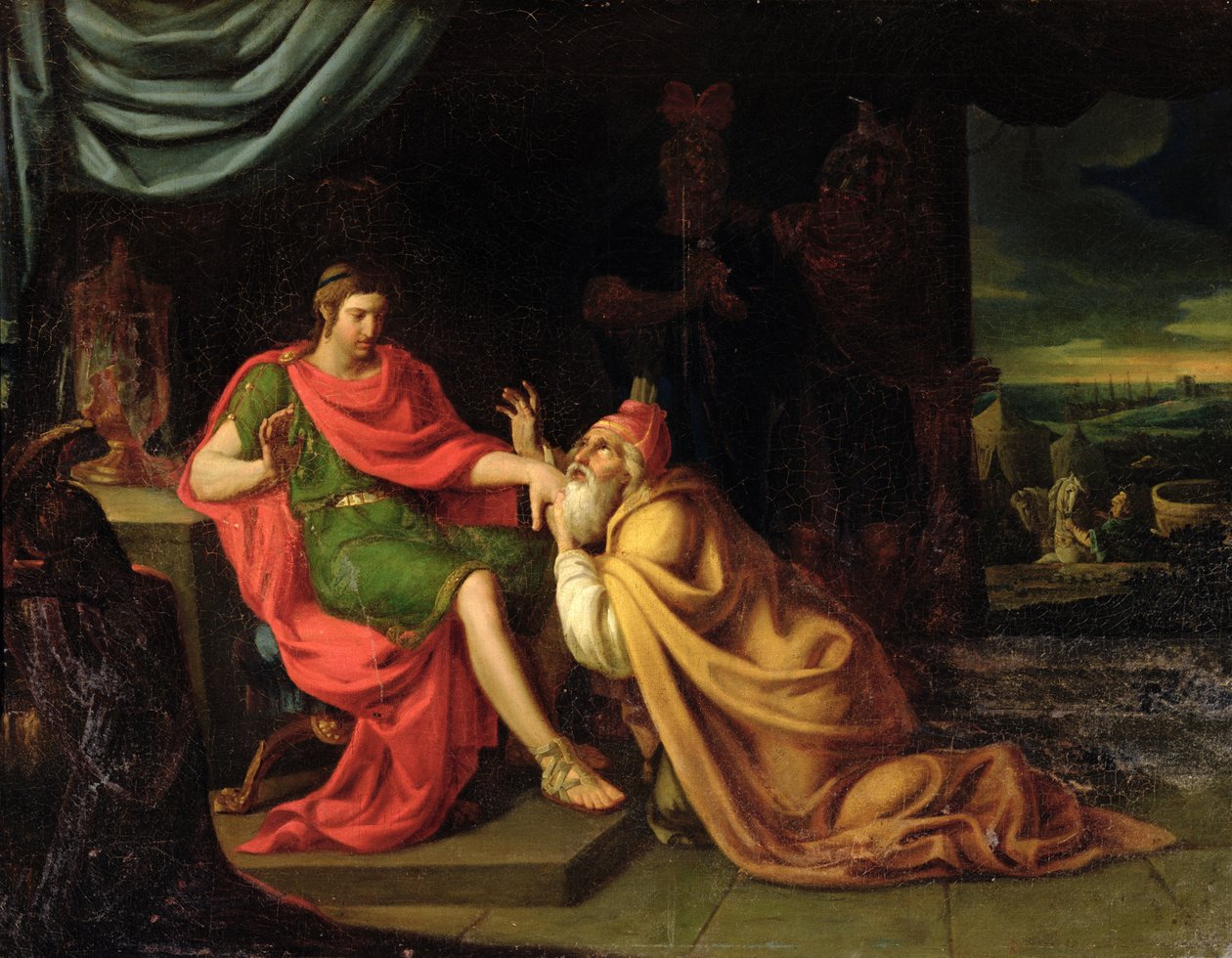 Priam and Achilles by Alessandro Padovanino