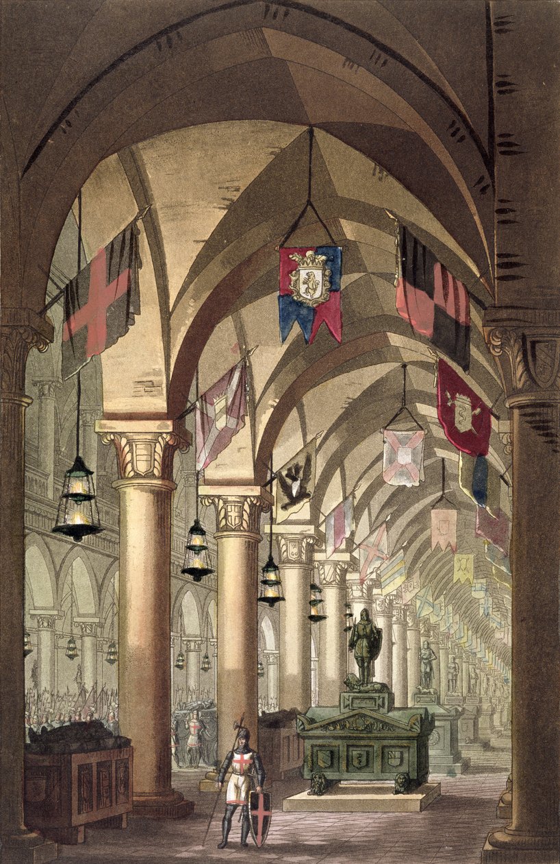 Tombs of the Knights Templar, c.1820-39 by Alessandro Sanquirico
