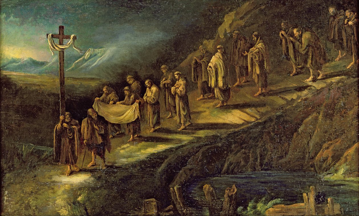 The Procession of the Holy Shroud by Alessandro Magnasco