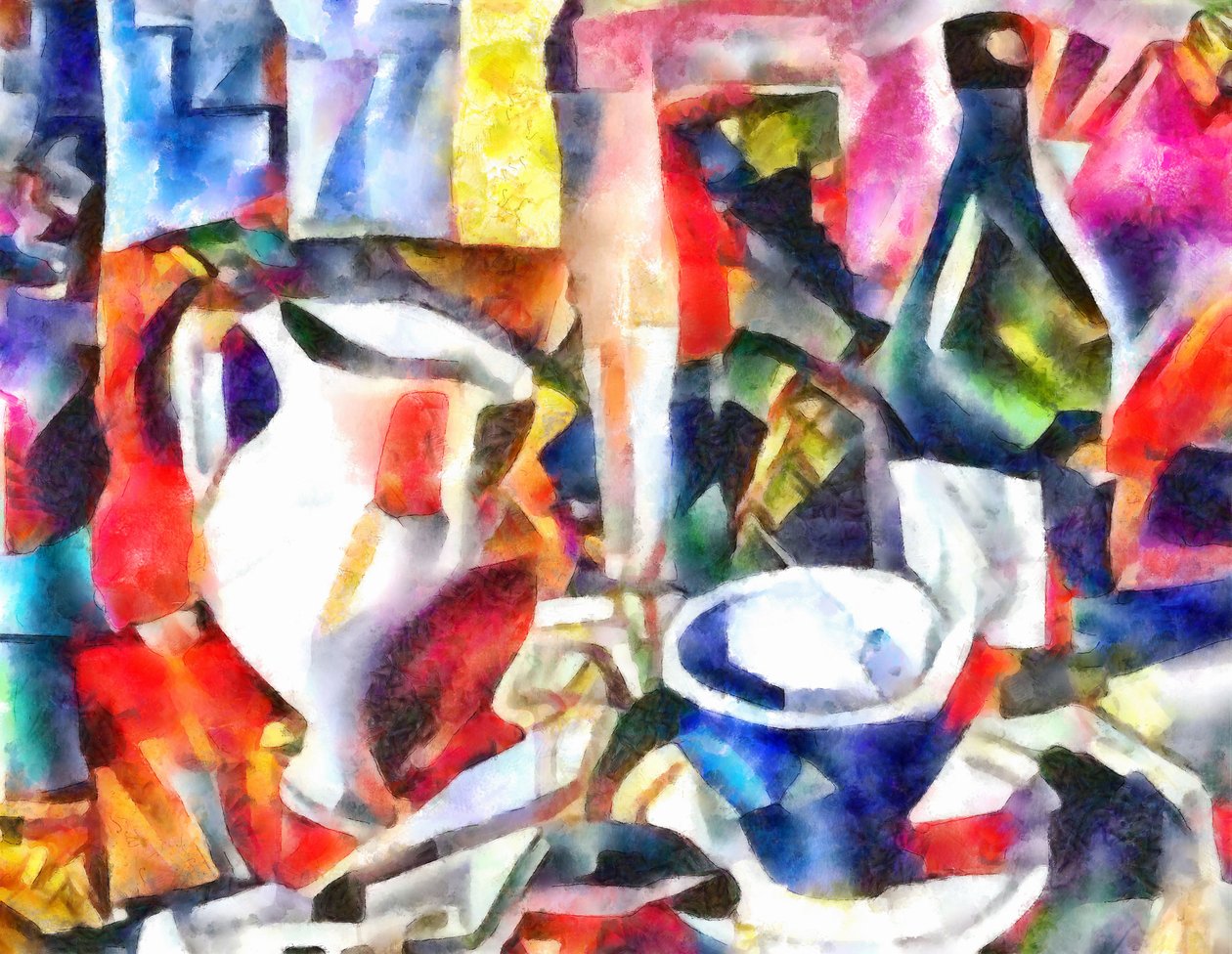 Still Life with a Bottle by Alex Caminker