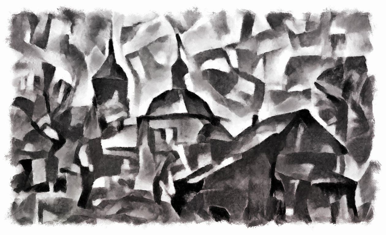 View (Black) #1 by Alex Caminker