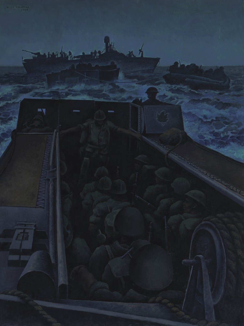 Landing Craft Assault Off Southern France by Alex Colville