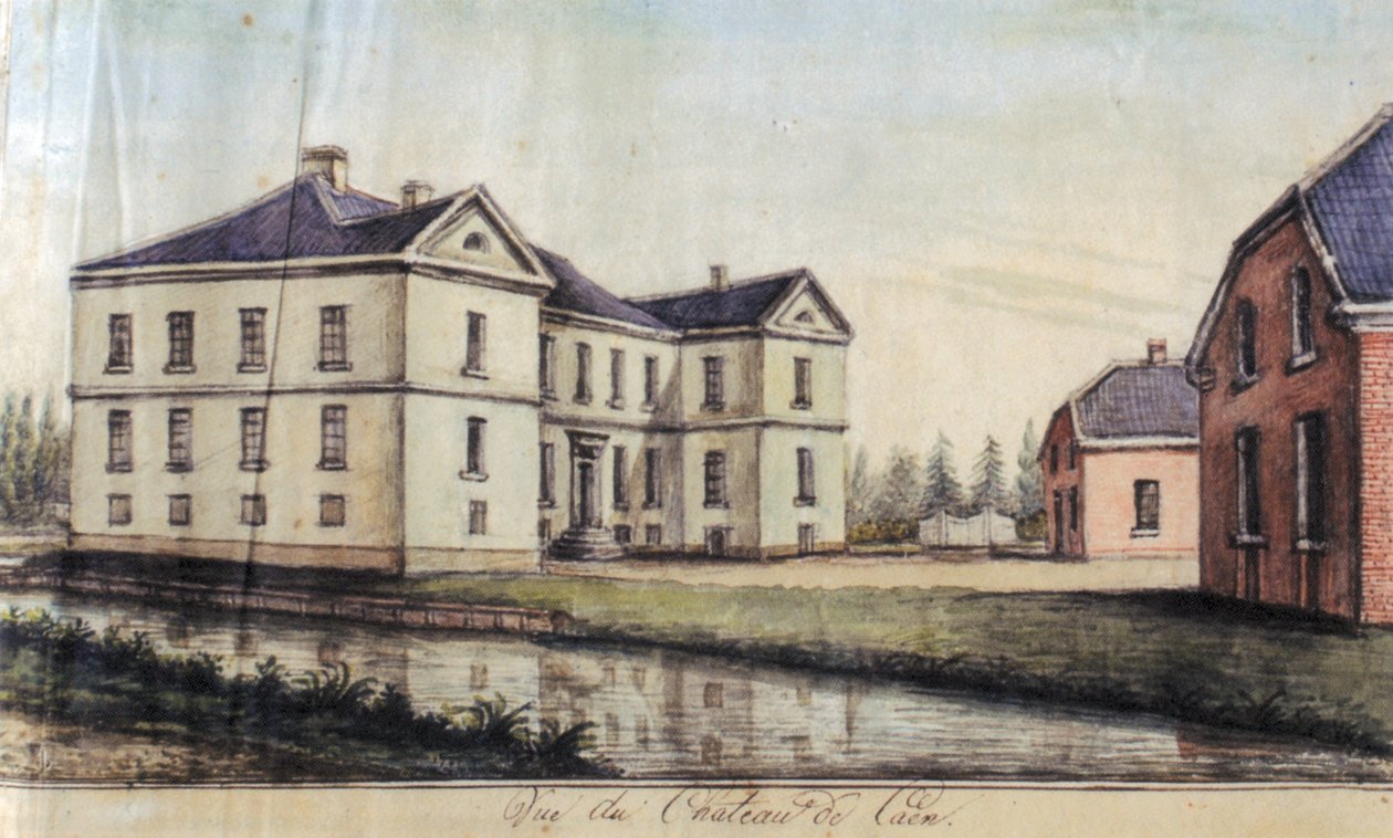 House Caen in Straelen, View from the West by Alexander Frans van Aefferden