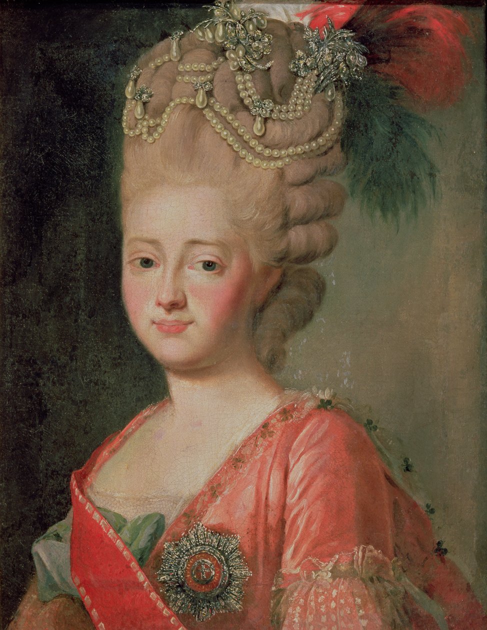 Portrait of Empress Maria Fyodorina (1759-1828) by Alexander Roslin