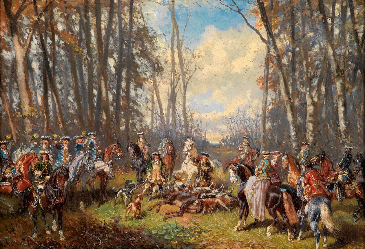 After a Successful Hunt by Alexander von Bensa
