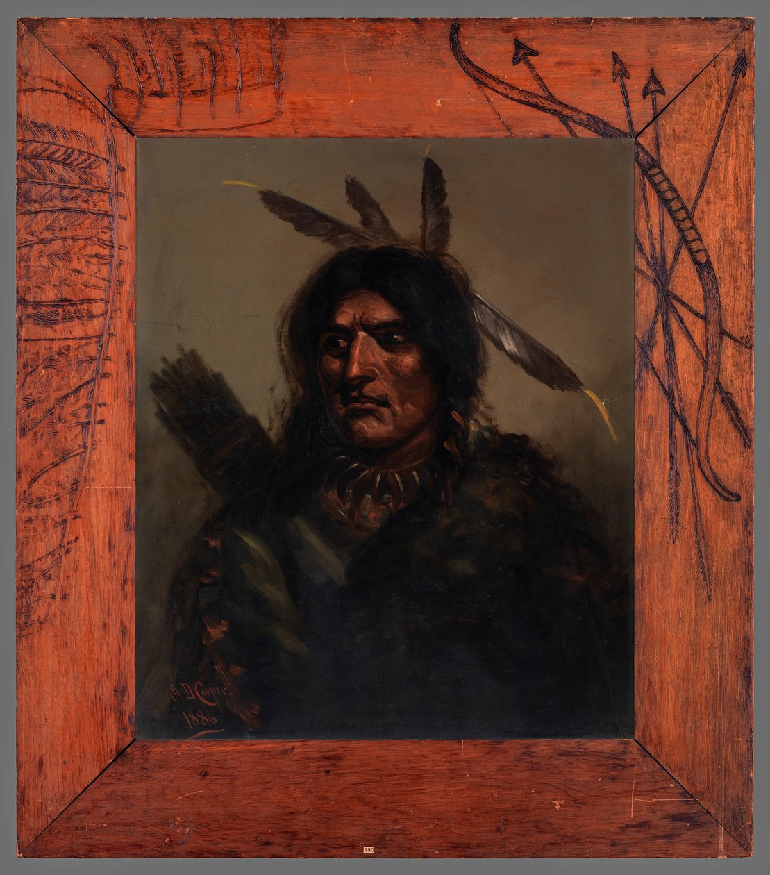 Indian Man with Quiver by Alexander Davis Cooper