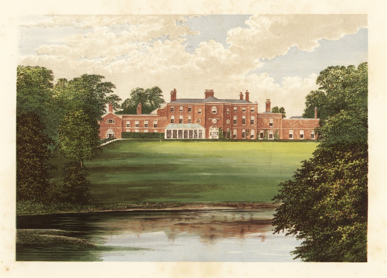 Lawton Hall, Cheshire, England by Alexander Francis (after) Lydon