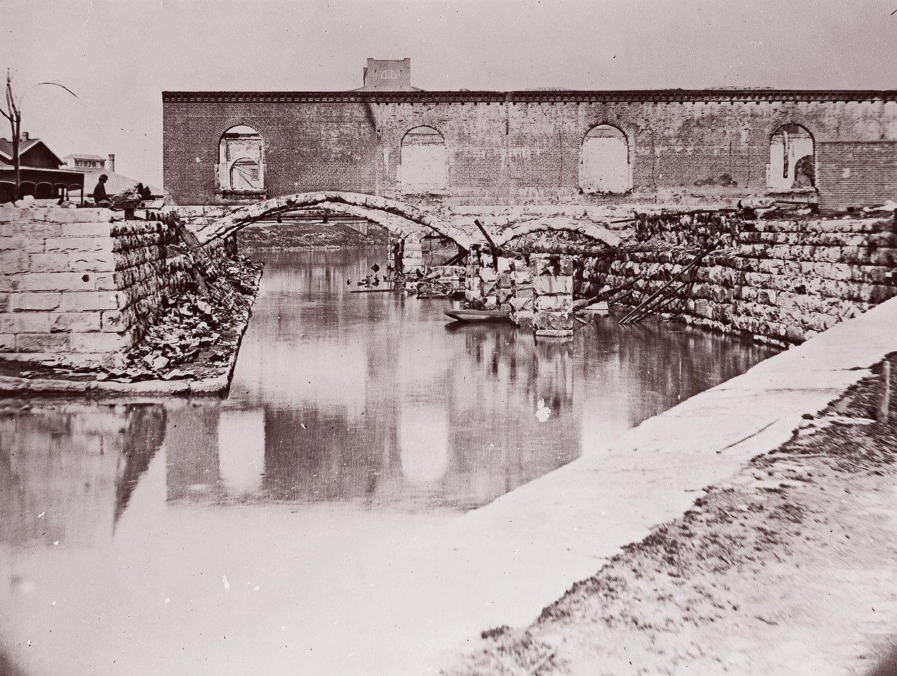 Ruins near Canal Basin, Richmond by Alexander Gardner