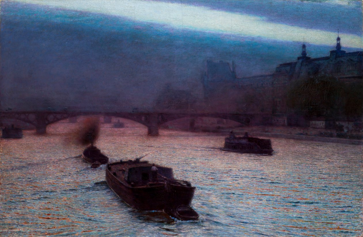 Evening on the Seine by Alexander Gierymski
