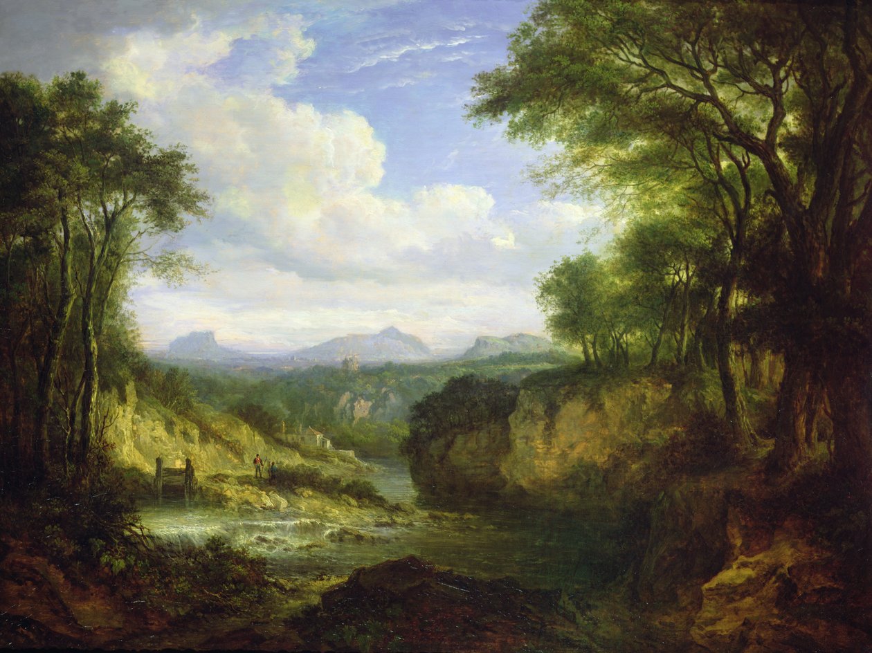 Distant view of Edinburgh by Alexander Nasmyth