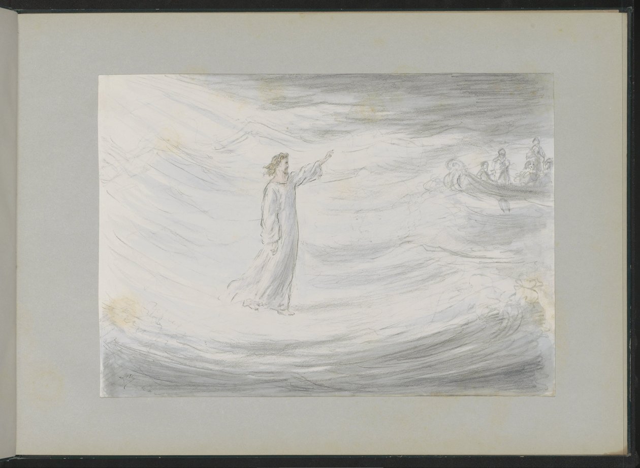 Christ Walking on Water by Alexander Ver Huell