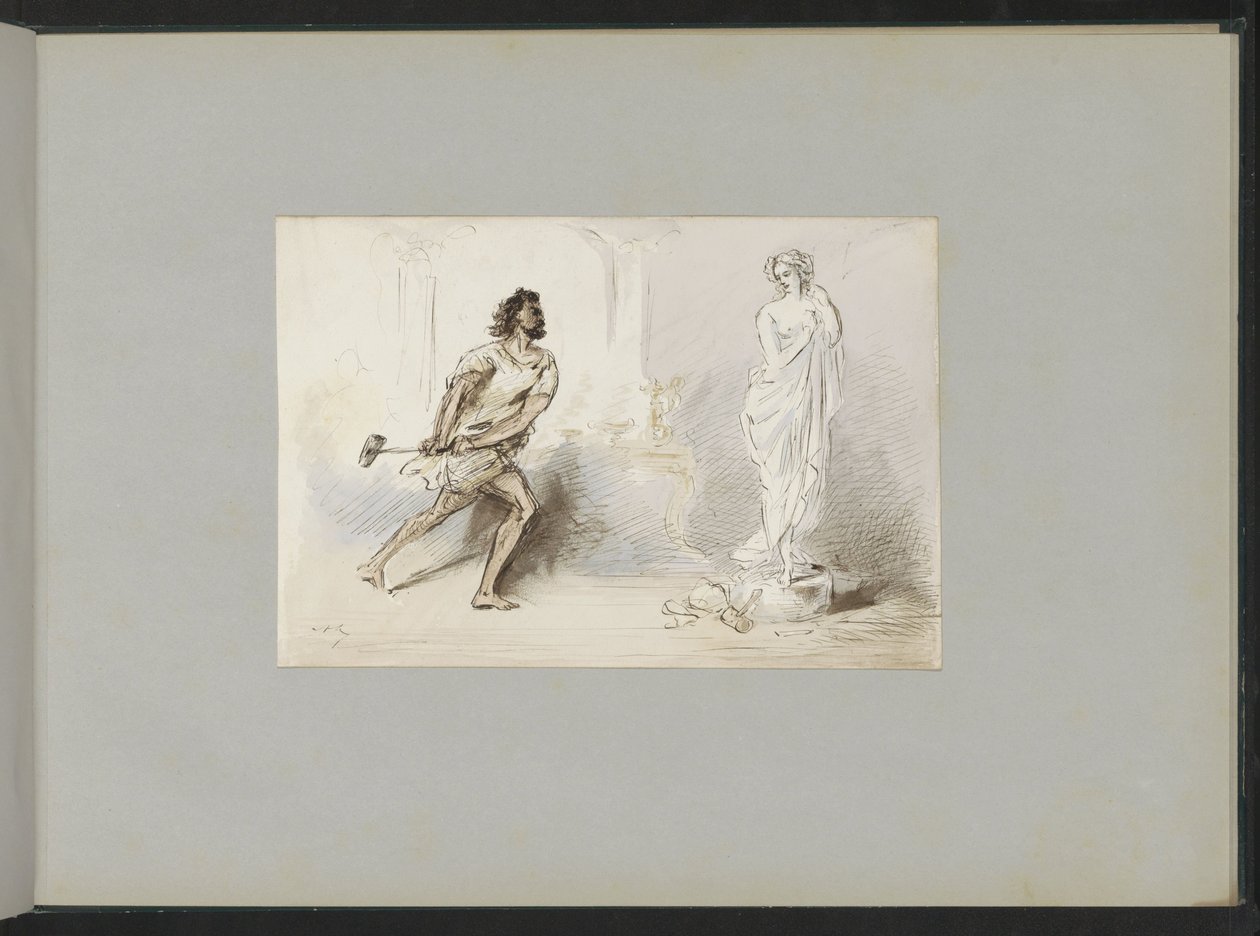 Pygmalion and Galatea by Alexander Ver Huell