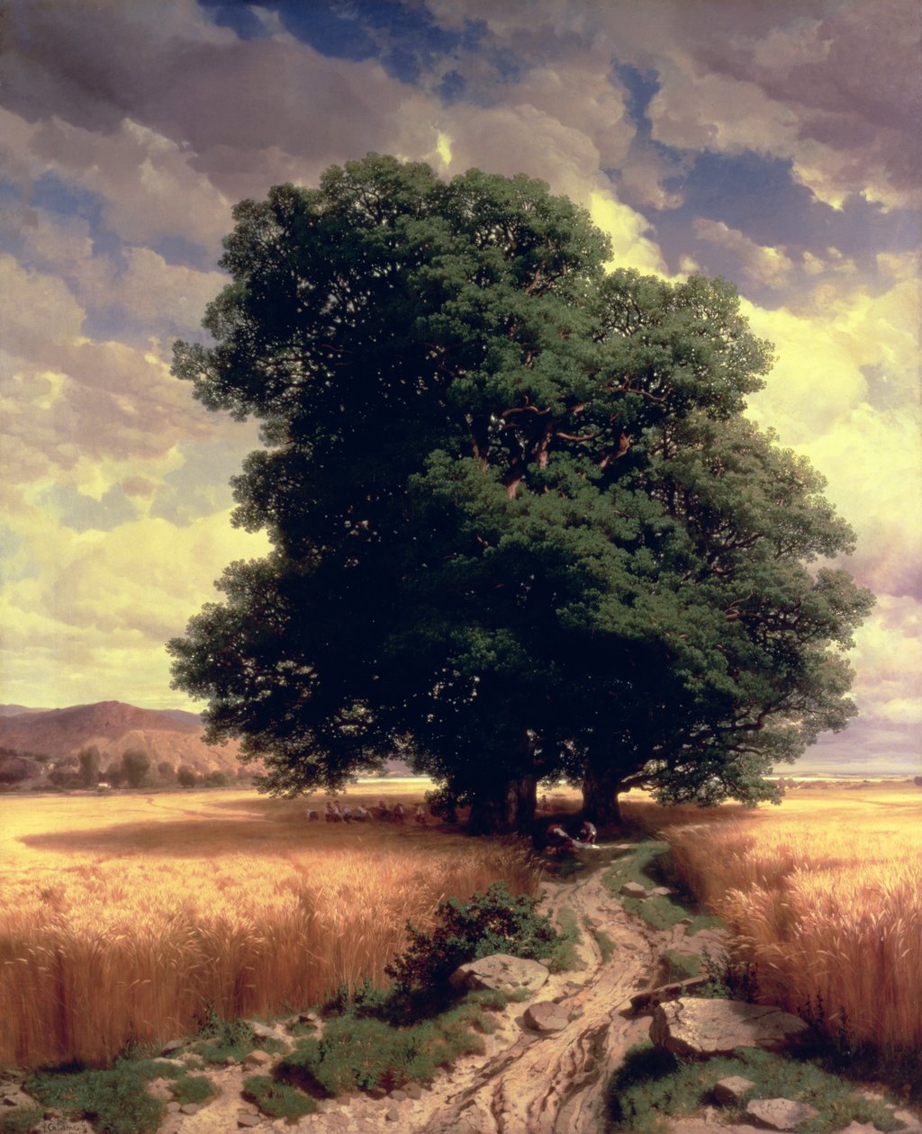 Landscape with Oaks, 1859 by Alexandre Calame