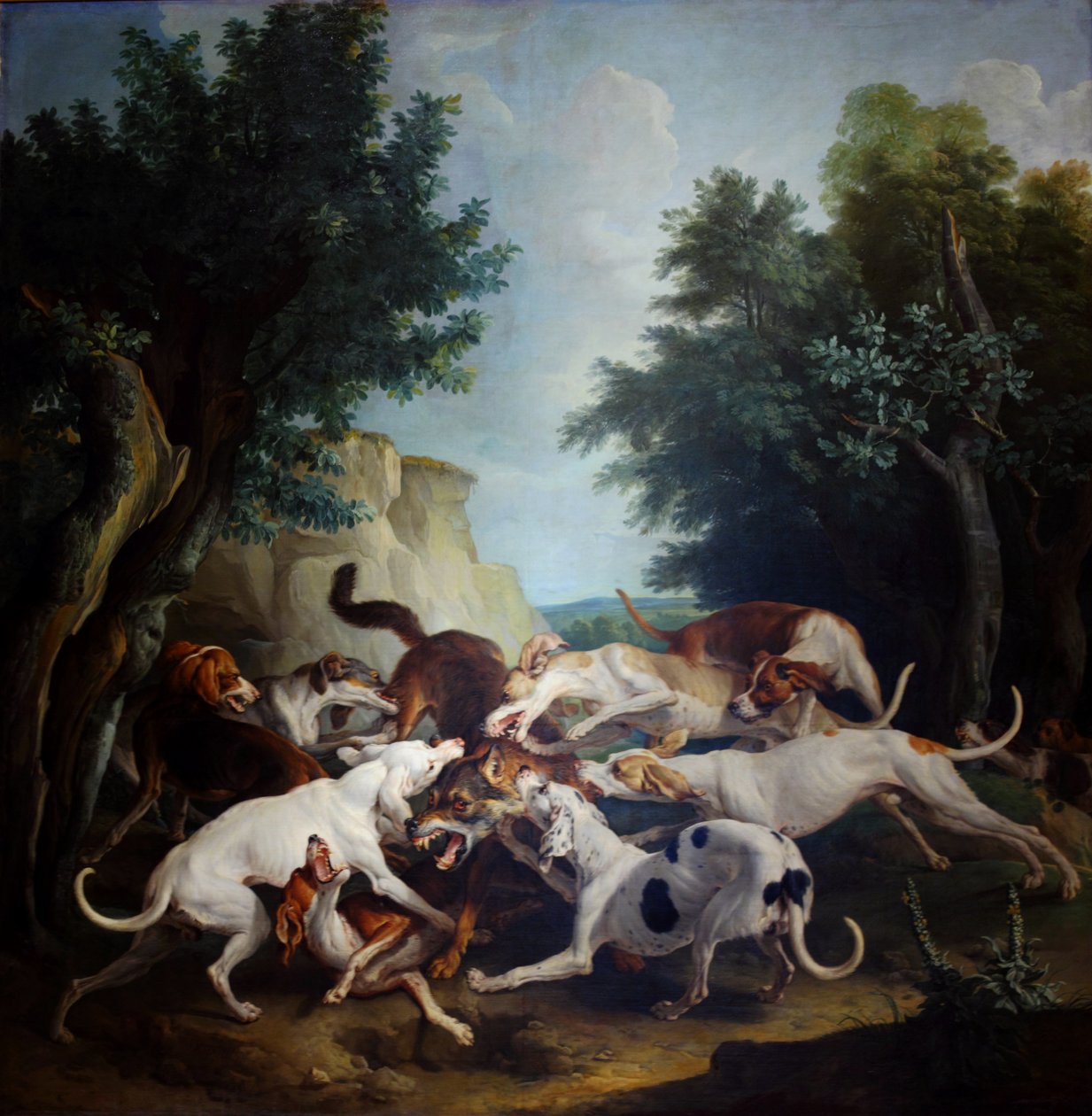 The Wolf Hunt by Alexandre Francois Desportes