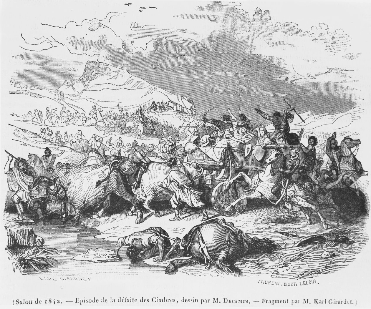 The Defeat of the Cimbri by Alexandre Gabriel Decamps