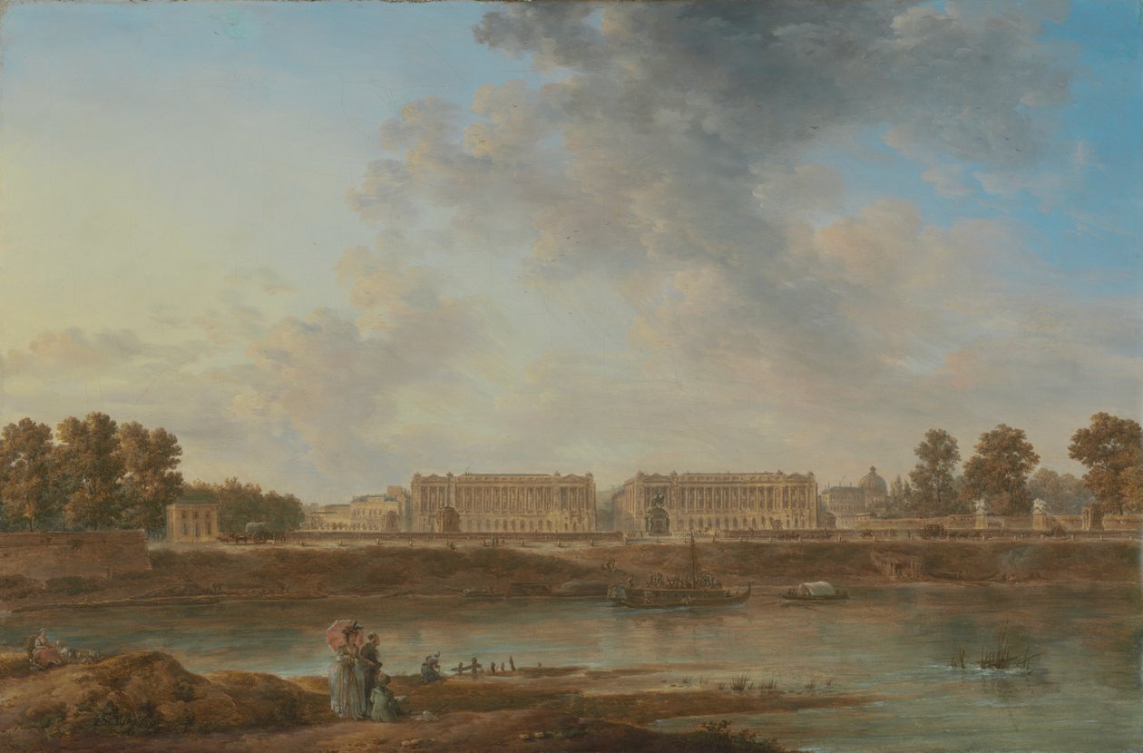 A View of Place Louis XV by Alexandre Jean Noel