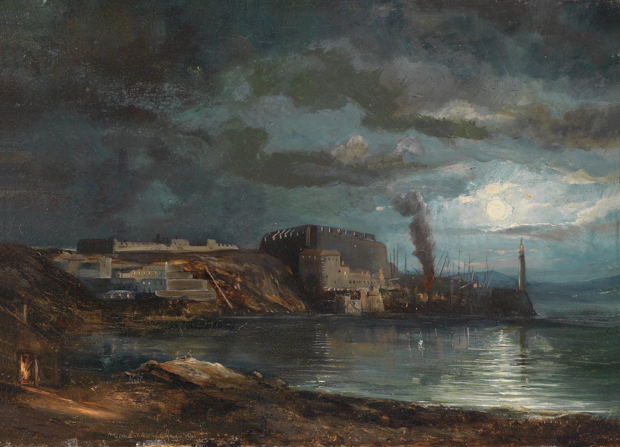 View of Mers el Kebir on the Northwest Coast of Algeria by Alexandre Jean Noel