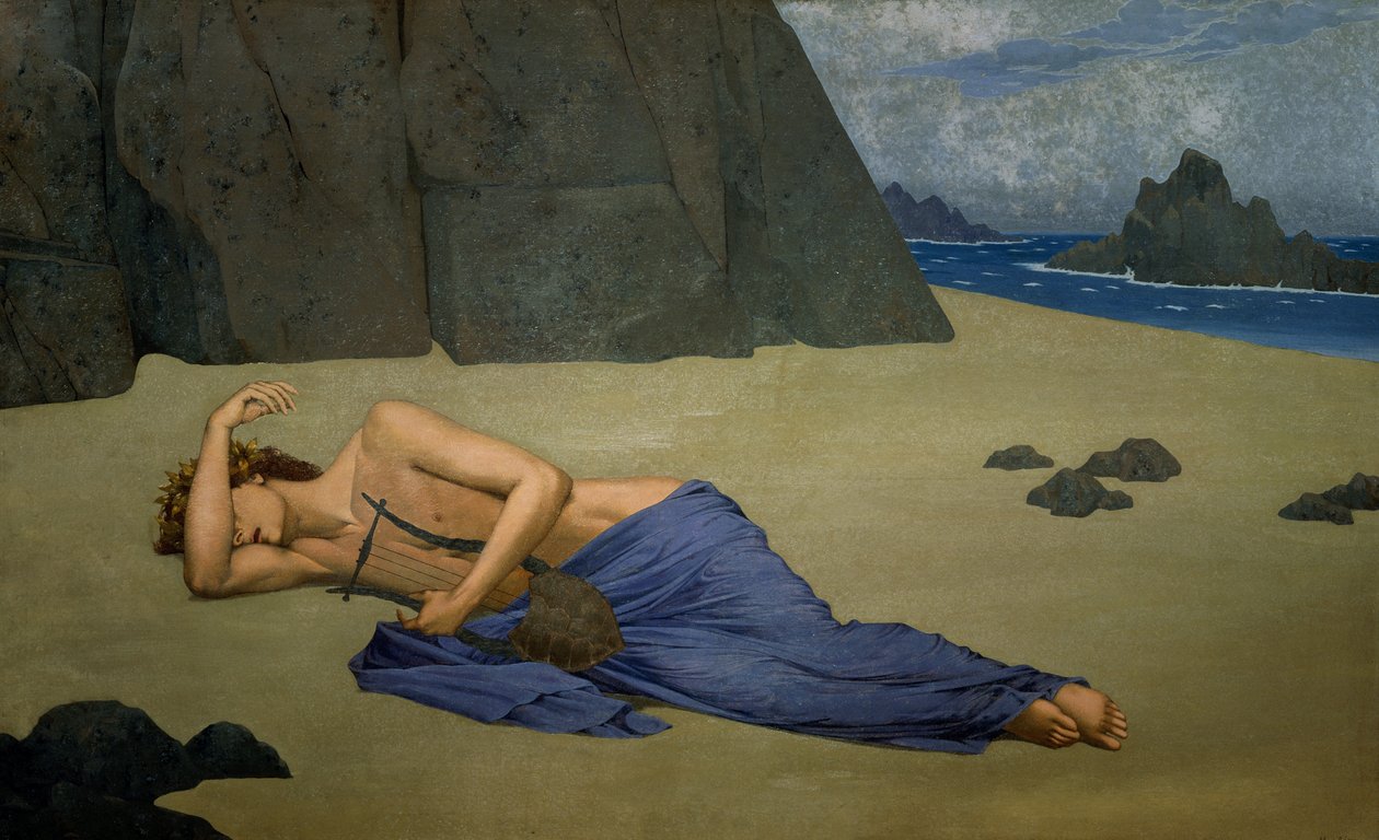 The Lamentation of Orpheus by Alexandre Seon