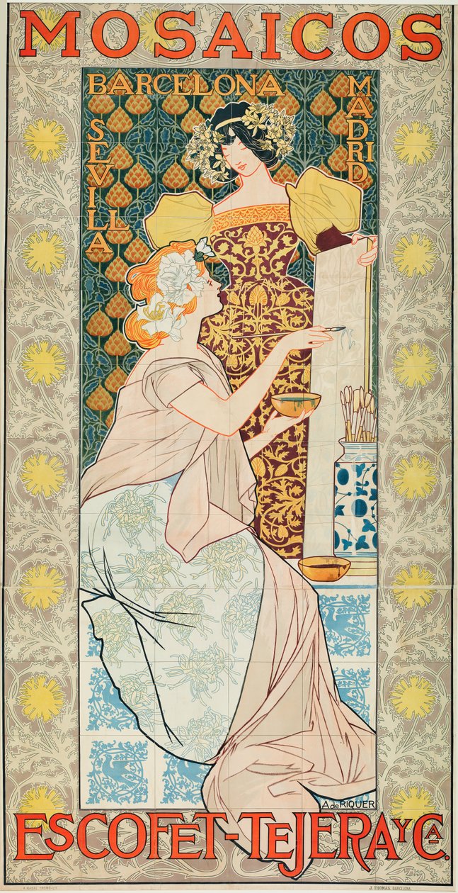Mosaics Escofet-Tejera and Co. by Alexandre de Riquer