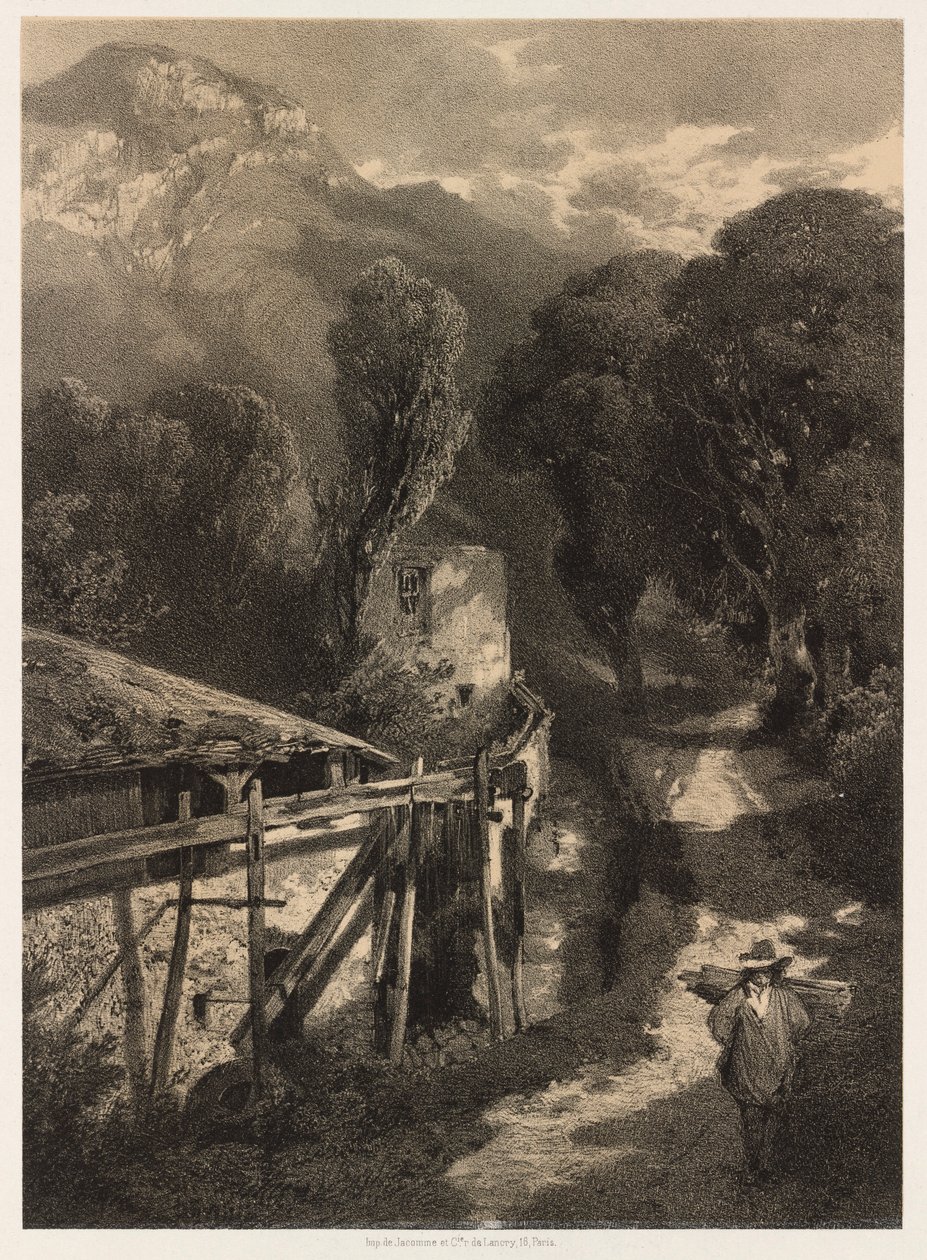 The Simplon Road, Meillerie, France by Alexandre Calame