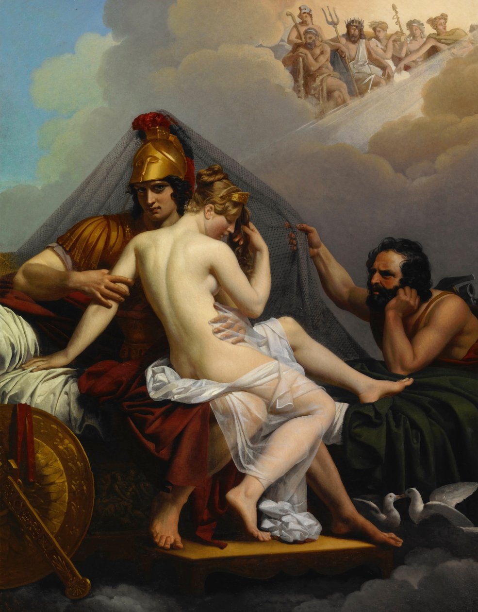 Mars and Venus Surprised by Vulcan by Alexandre Charles Guillemot