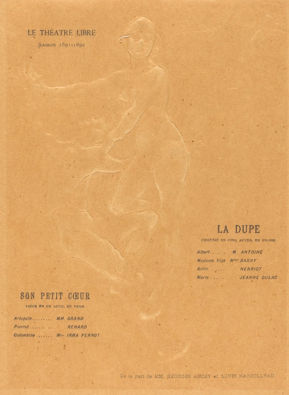The Dupe; Her Little Heart by Alexandre Charpentier