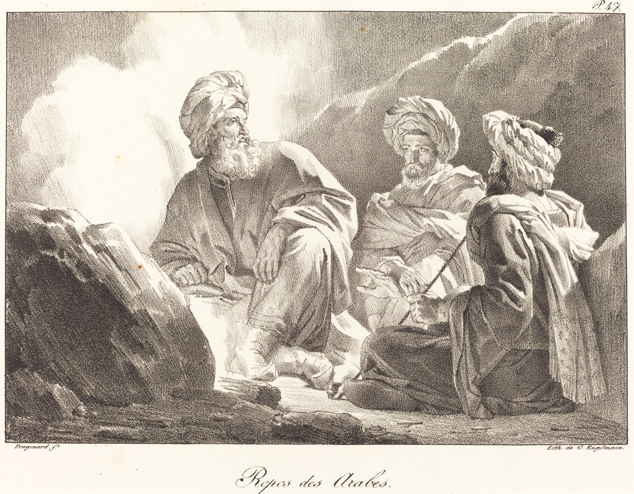 Rest of the Arabs by Alexandre Evariste Fragonard