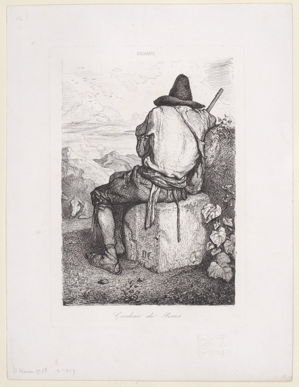 Pig Keeper, 1843 by Alexandre Gabriel Decamps