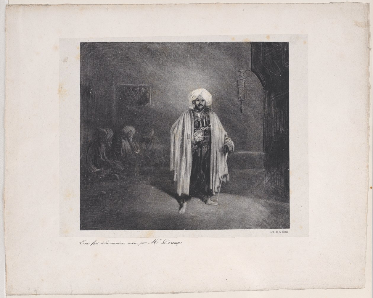 Standing Turk by Alexandre Gabriel Decamps