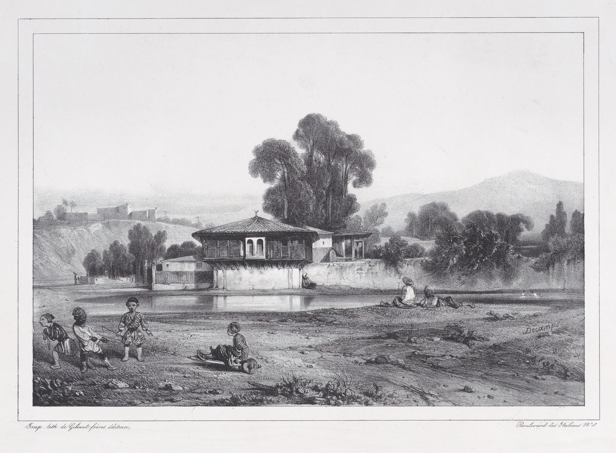 Turkish Barrack by Alexandre Gabriel Decamps