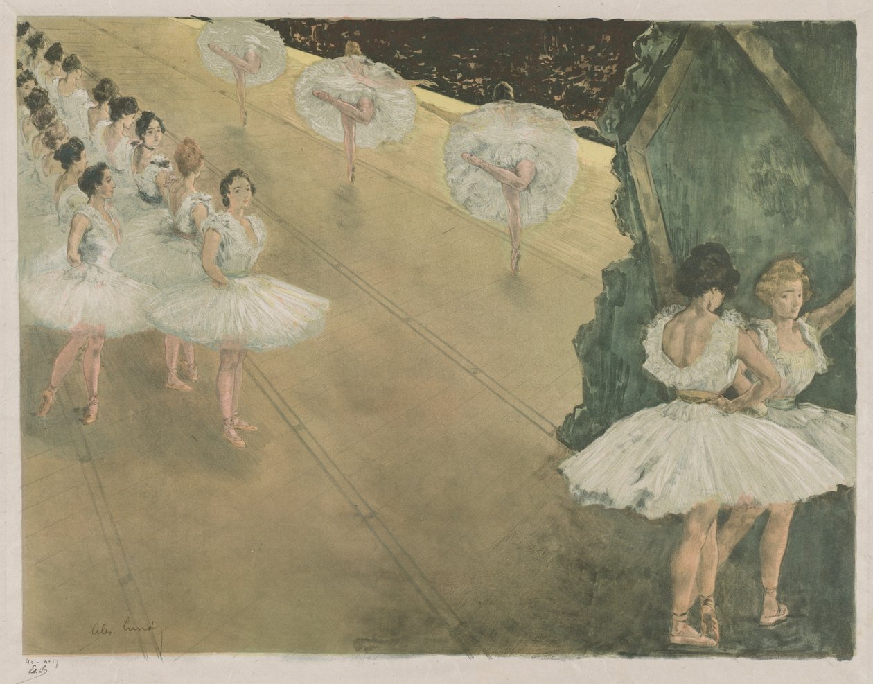 Ballet Dancers by Alexandre Lunois