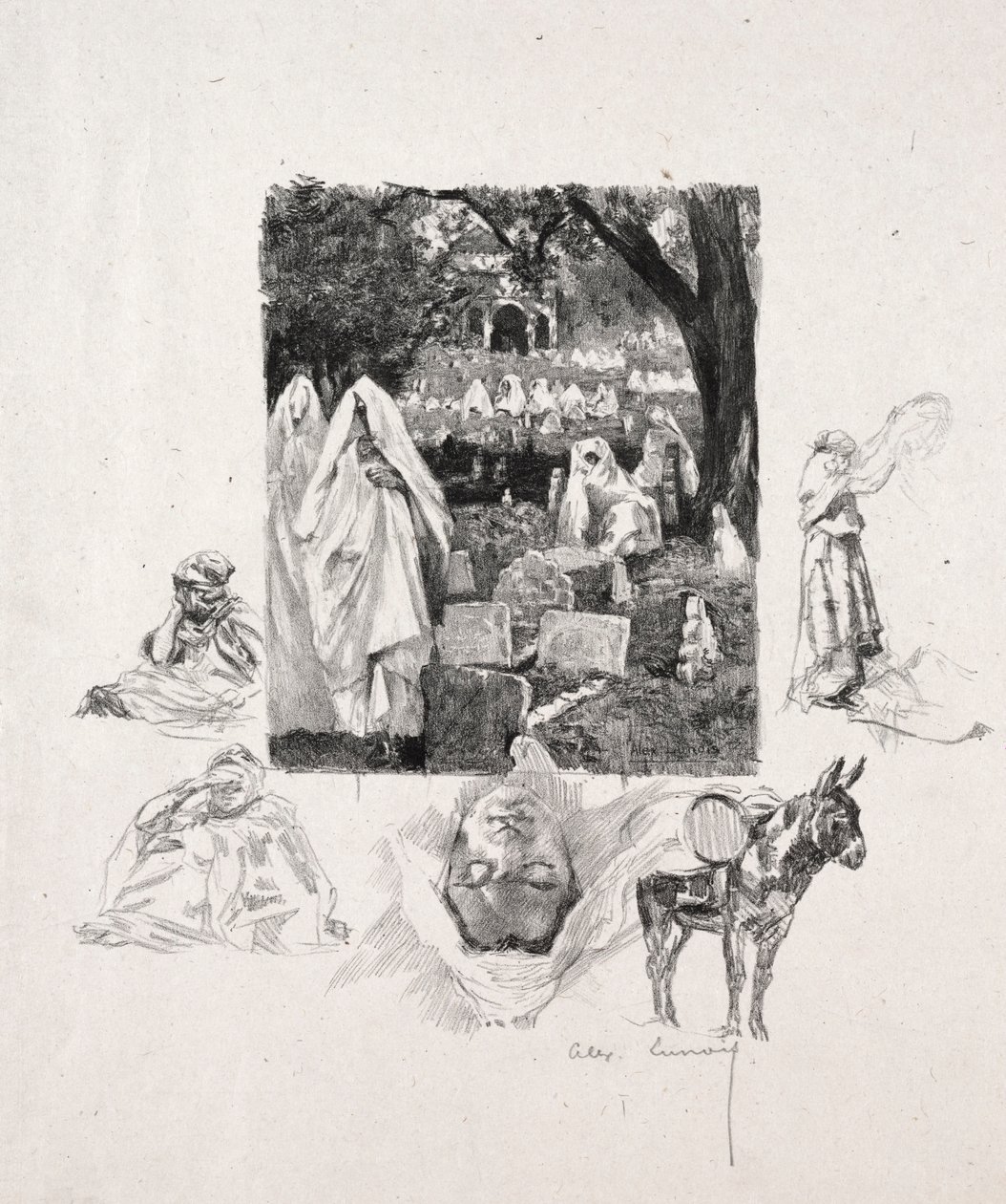 Moroccan Sketches by Alexandre Lunois