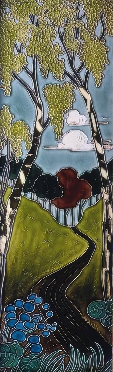 Modernist Enamel by Alexandre de Riquer