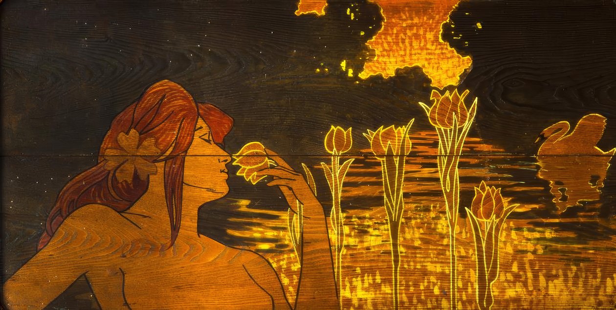 Marquetry. Circle of the Liceu by Alexandre de Riquer