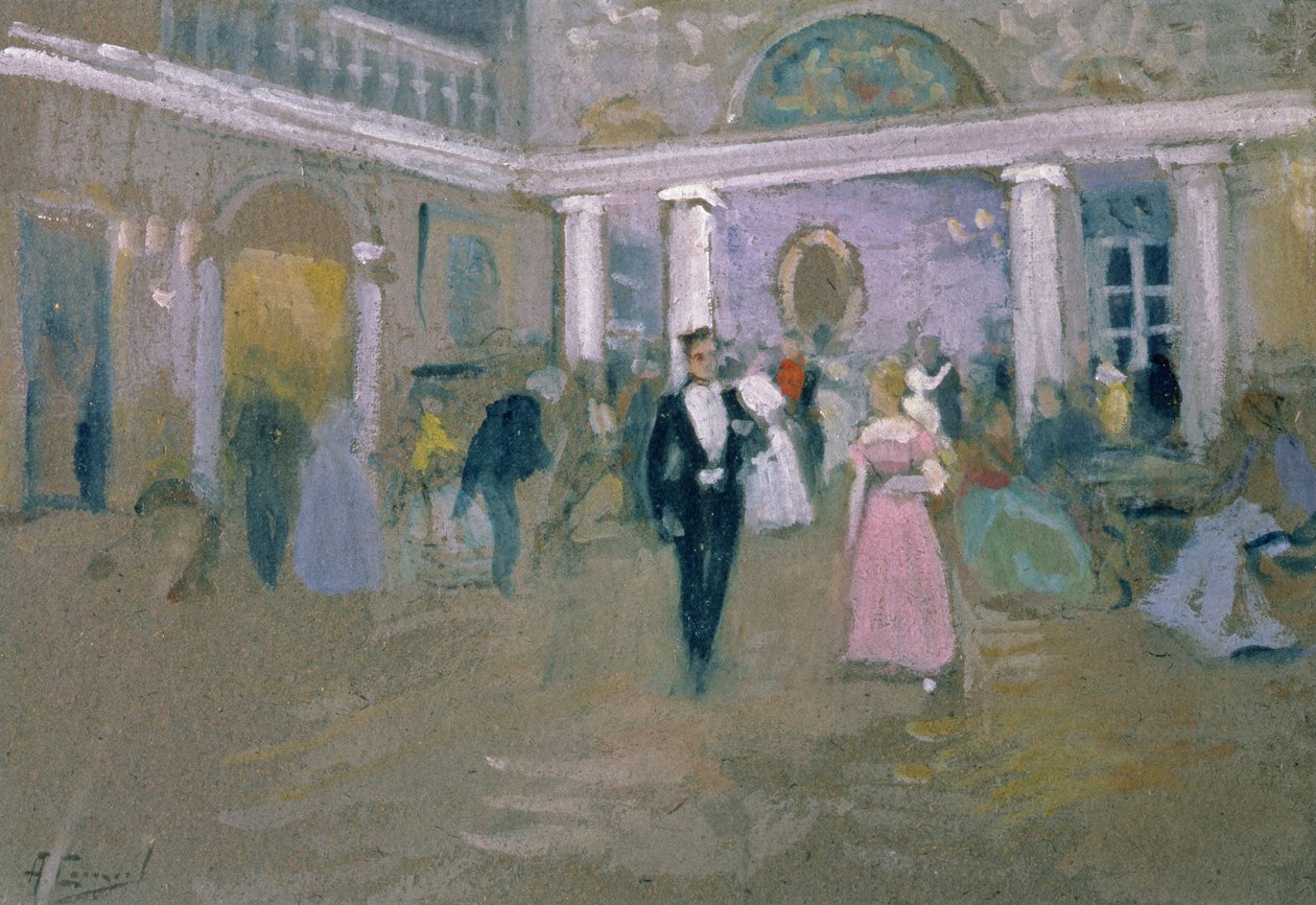 Ball at Larins, an illustration for 