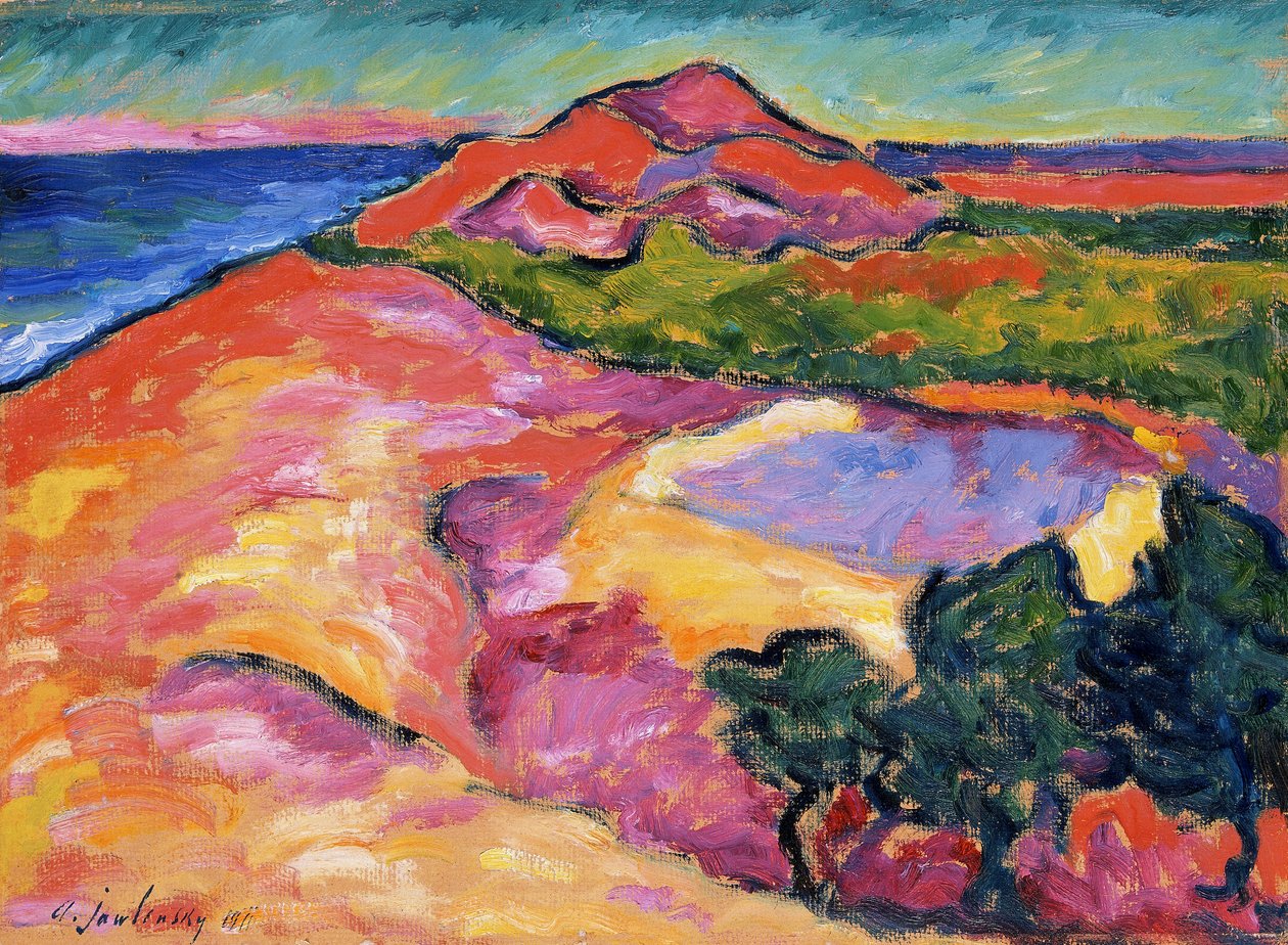 Coast Scene with Red Hill, 1911 by Alexej von Jawlensky
