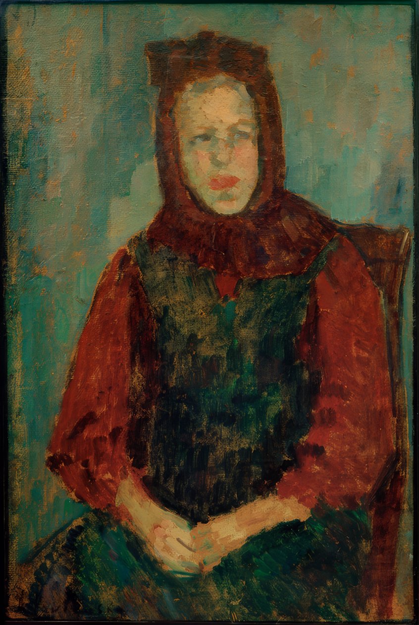 Peasant Girl with Bonnet by Alexej von Jawlensky