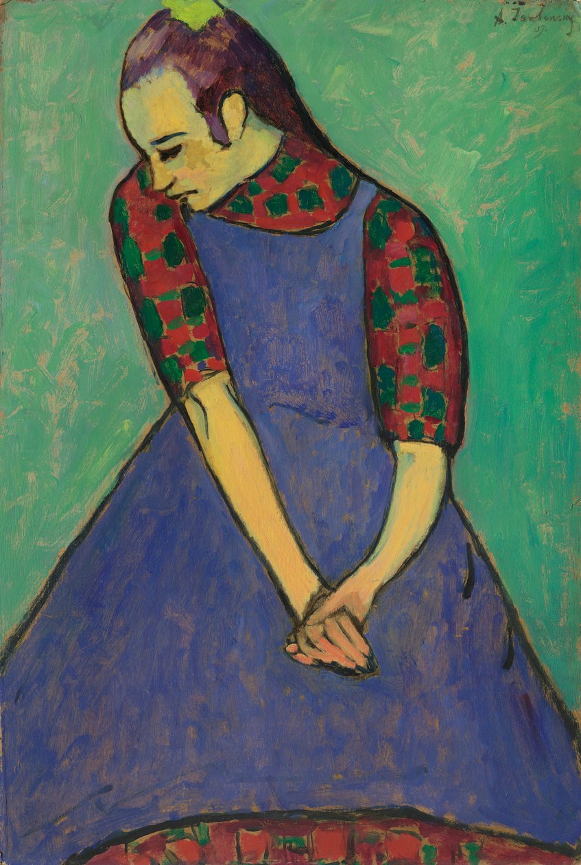 Blue apron by Alexej von Jawlensky