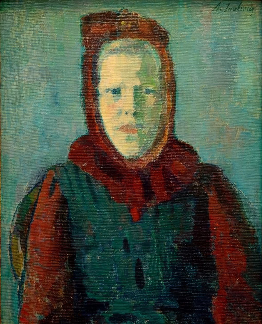 Girl with Bonnet by Alexej von Jawlensky
