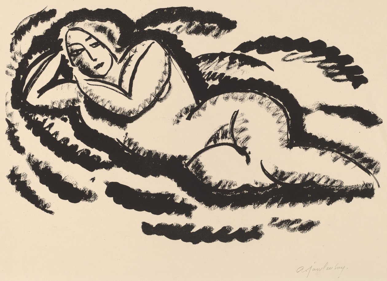Reclining Nude by Alexej von Jawlensky