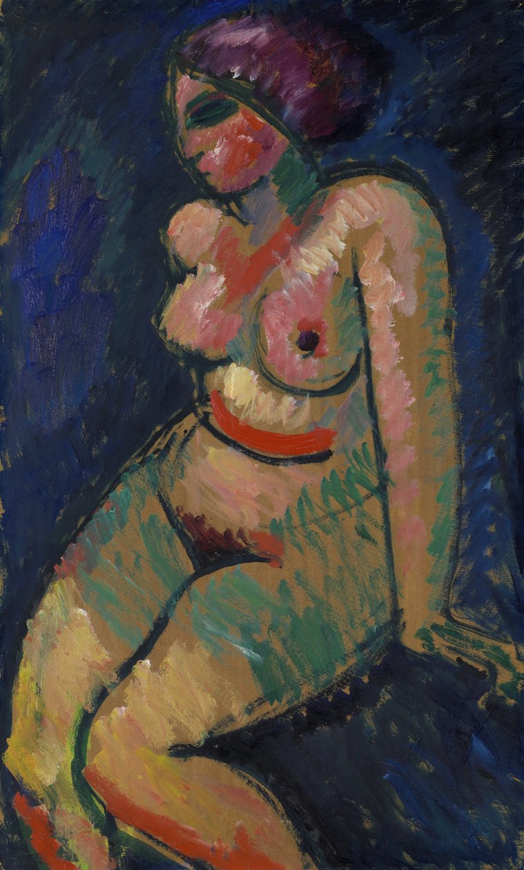 Seated Female Nude by Alexej von Jawlensky