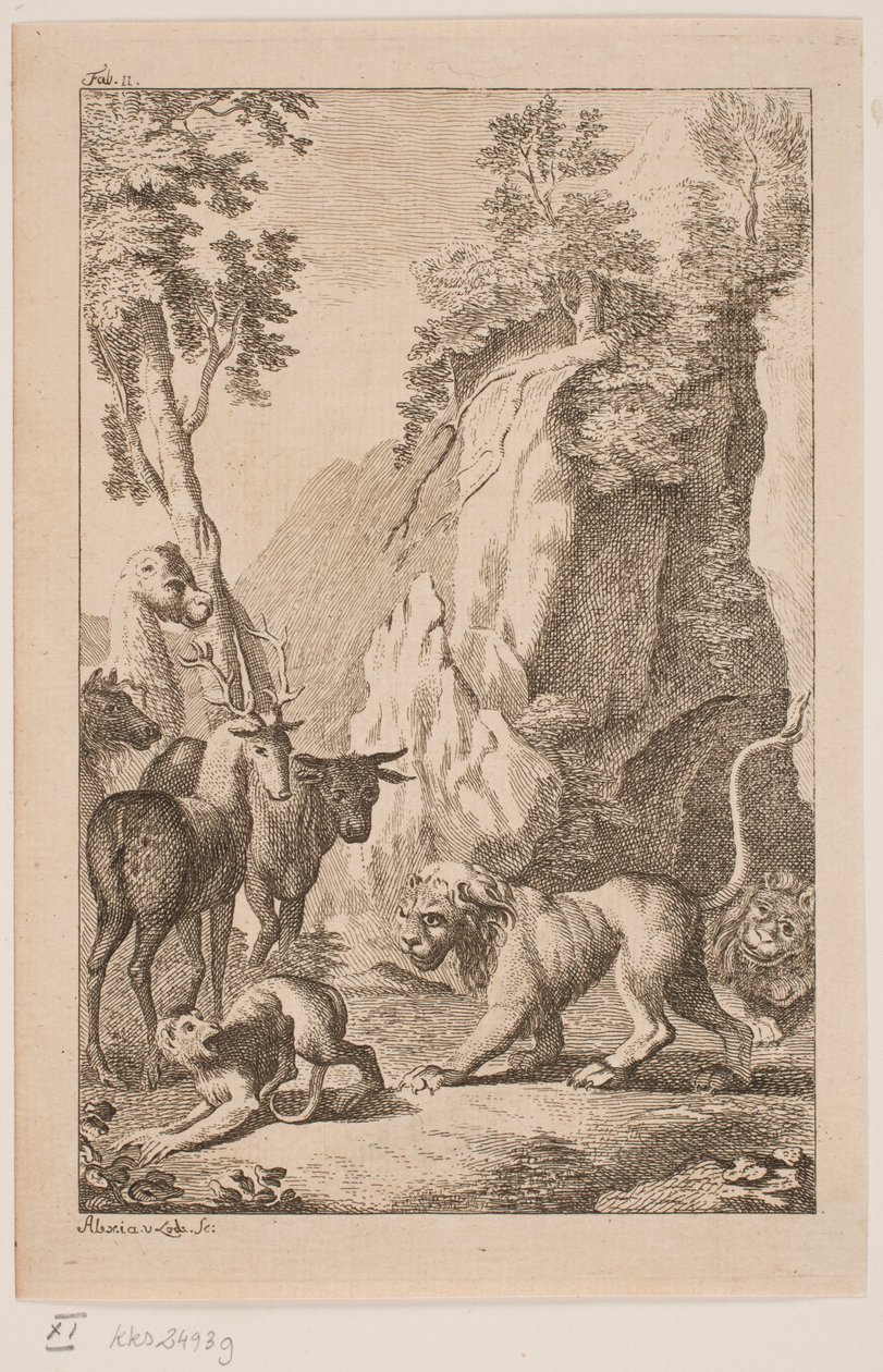 The Young Lion and the Monkey by Alexia von Lode