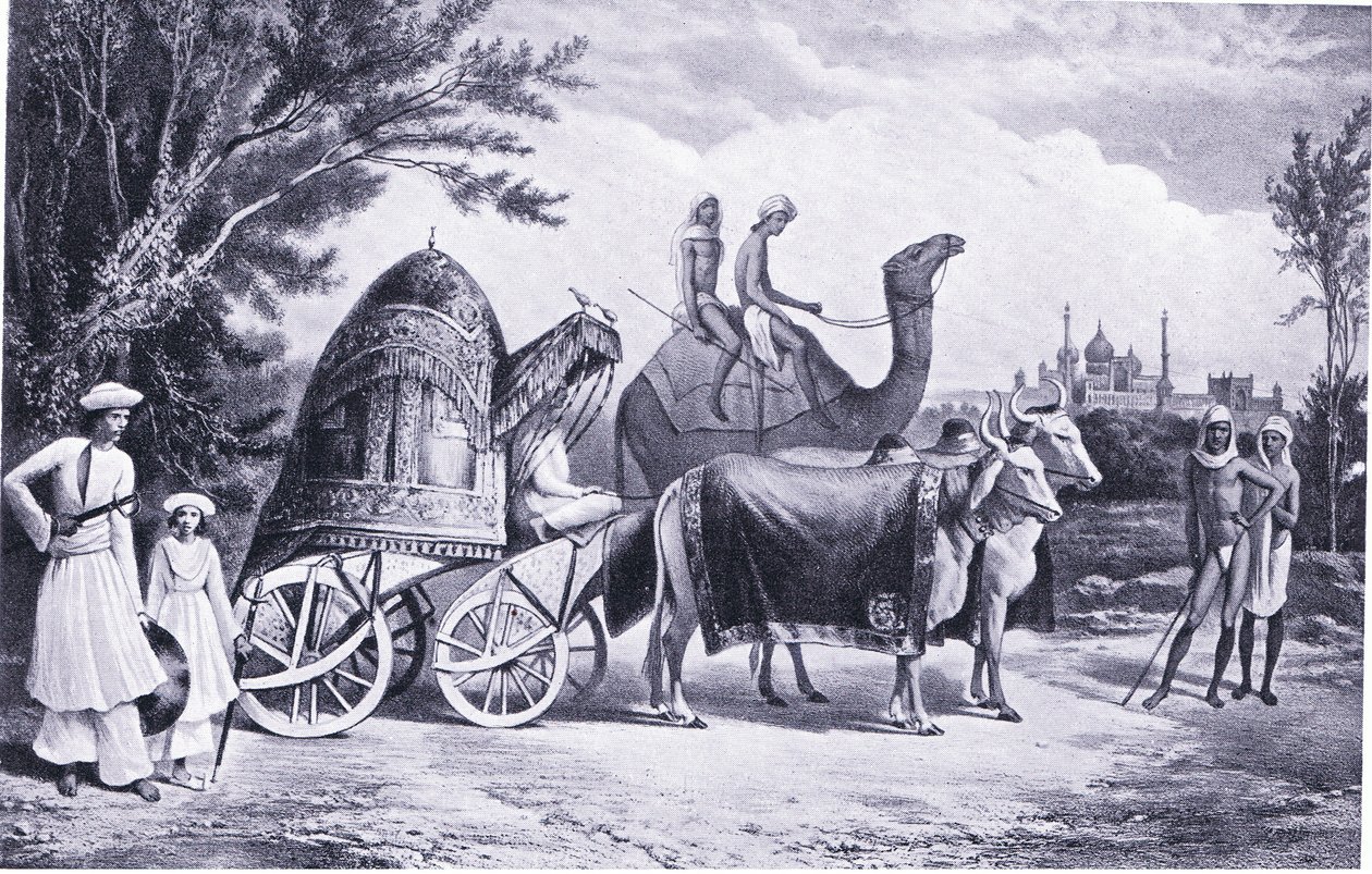 The harem carriage of the last king of Delhi 1857 AD by Alexis, Prince Soltykoff