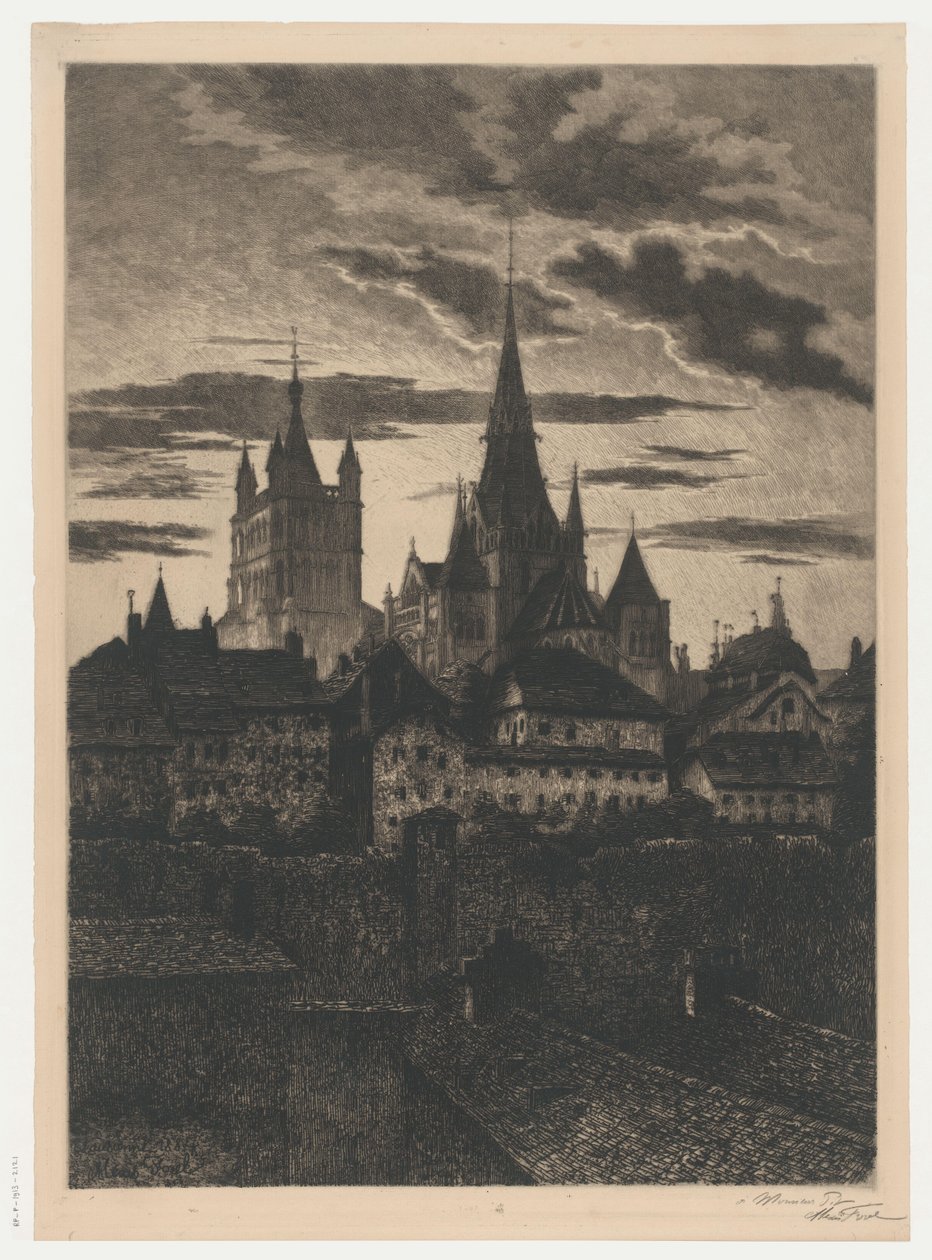 View of Lausanne by Alexis Forel