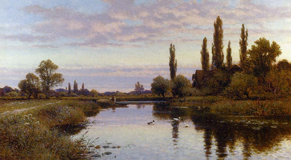 The Reed Cutter by Alfred Augustus Glendening