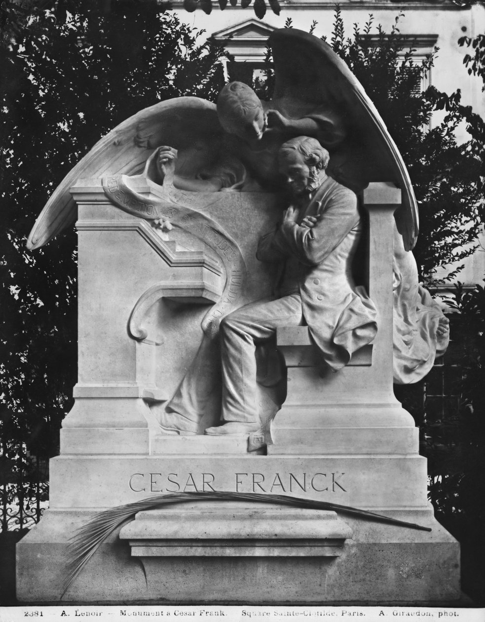 Monument to Cesar Franck, square St. Clotilde by Alfred Charles Lenoir